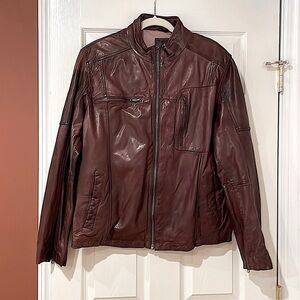 Cole Haan Mens Leather-Lambskin Jacket. Never Worn NWOT. Size XL.  Super Soft.